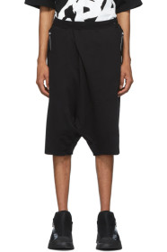 Julius - Short en jersey bouclette noir