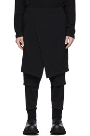 Julius - Pantalon étagé noir Contrast