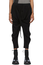 Julius - Pantalon de survêtement en crêpe noir Dry