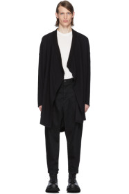 Julius - Cardigan noir Drape