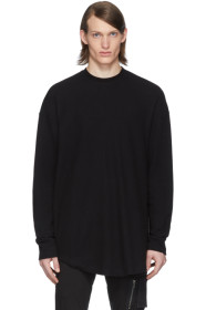 Julius - Pull en maille noir Twist