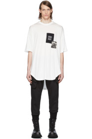 Julius - T-shirt blanc Patch Print