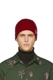 PS by Paul Smith - Red Wool Zebra Beanie