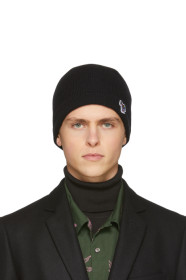 PS by Paul Smith - Black Wool Zebra Beanie