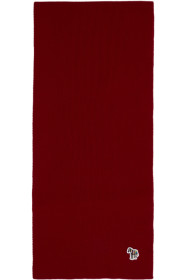 PS by Paul Smith - Red Wool Zebra Scarf
