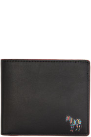PS by Paul Smith - Black & Purple Zebra Bifold Wallet