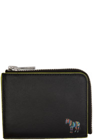 PS by Paul Smith - Black & Green Zebra Zip Wallet