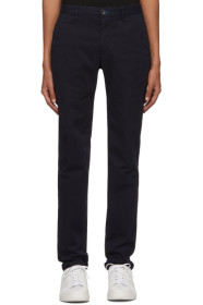 PS by Paul Smith - Pantalon chinos ajusté bleu marine