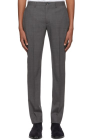 PS by Paul Smith - Pantalon en laine gris Mid Fit