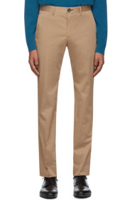 PS by Paul Smith - Pantalon chinos ajusté brun clair