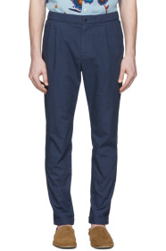 PS by Paul Smith - ネイビー エラスティック ウエスト トラウザーズ