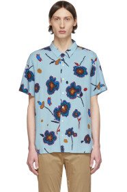 PS by Paul Smith - Chemise fleurie bleue Heat Map