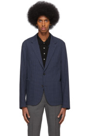 PS by Paul Smith - Blouson à carreaux bleu