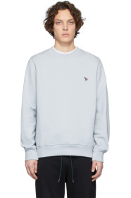 PS by Paul Smith - ブルー オーガニック コットン ゼブラ スウェットシャツ