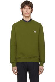 PS by Paul Smith - グリーン ゼブラ ロゴ スウェットシャツ