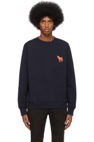 PS by Paul Smith - ネイビー エンブロイダリー Zebra スウェットシャツ