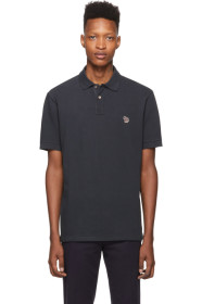 PS by Paul Smith - Navy Zebra Slim Fit Polo