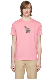 PS by Paul Smith - ピンク Zebra T シャツ
