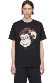 PS by Paul Smith - ブラック Graffiti Monkey T シャツ