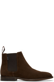 PS by Paul Smith - Brown Suede Gerald Chelsea Boots