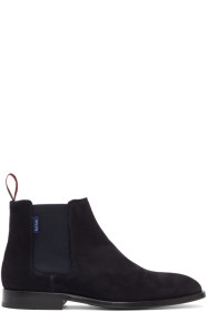 PS by Paul Smith - Navy Suede Gerald Chelsea Boots