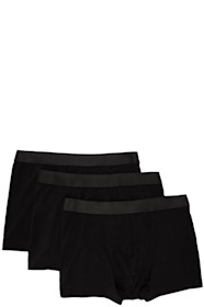 CDLP - Three-Pack Black Logo Band Boxer Briefs