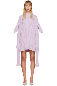 Christina Seewald - SSENSE 独家发售紫色 Shewee 针织连衣裙