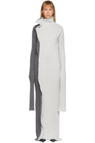 Christina Seewald - SSENSE 独家发售灰色 Split 连衣裙
