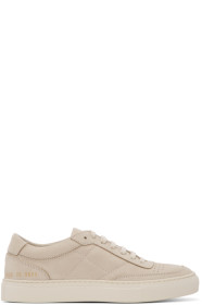 Common Projects - Beige Nubuck Classic Resort Sneakers