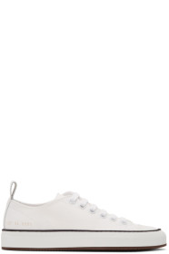 Common Projects - White Canvas Tournament Low Sneakers