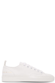 Common Projects - White Leather Tournament Low Sneakers