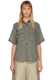 LVIR - Khaki Summer Wool Short Sleeve Shirt