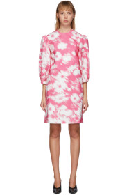 MSGM - Pink Flower Print Dress