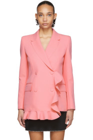 MSGM - Pink Ruffle Short Dress