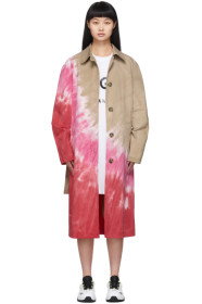 MSGM - Multicolor Tie-Dye Trench Coat