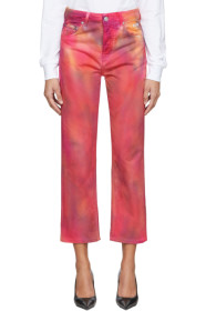 MSGM - Pink Tie-Dye Jeans