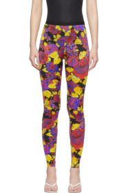 MSGM - Multicolor Rose Leggings