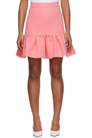 MSGM - Pink Ruffled Miniskirt
