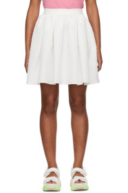 MSGM - White Pleated Miniskirt