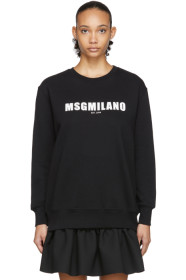MSGM - ブラック 2009 ロゴ スウェットシャツ