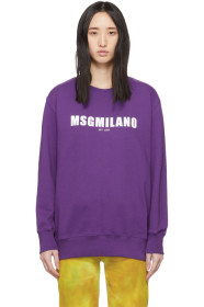 MSGM - パープル MSGM Milano Est. 2009 スウェットシャツ