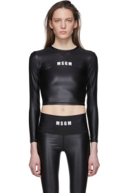 MSGM - Black Sport Long Sleeve T-Shirt