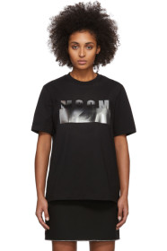 MSGM - ブラック Degradé ロゴ T シャツ