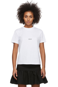 MSGM - T-shirt blanc Micro Logo