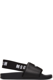 MSGM - Black Slingback Slides