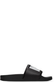 MSGM - Black Logo Pool Slides