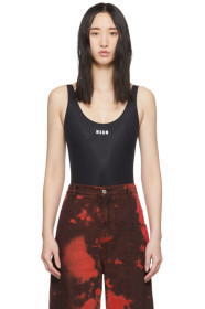 MSGM - Black Logo Bodysuit