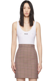 MSGM - White Logo Bodysuit