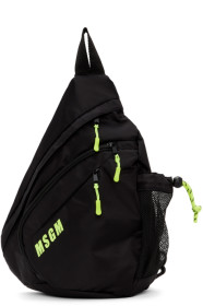 MSGM - ブラック ロゴ Monostrap バックパック