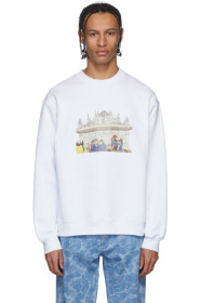 MSGM - Pull molletonné blanc Milano